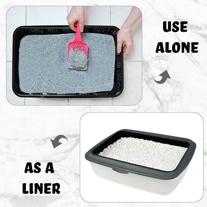 Tessco 15 Pcs Disposable Litter Box for Cats Kitty Disposable Paper Litter Box Trays Portable Cardboard for Small Pets Animals, Guinea Pig, Bunny Cage Liner Home Outdoor Travel, 16.7 x 10.5 x 3.4 Inch