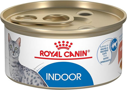 Royal Canin Feline Health Nutrition Indoor Adult Morsels in Gravy Cat Food, 3 oz (Pack of 24)