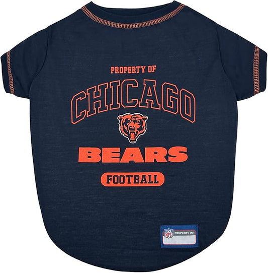 NFL Chicago Cubs Dog T-Shirt for Pets, Size Small. Officially Licensed Pet Shirt with Team Logo, Soft Stretchable Comfort Fit Apparel for Dogs & Catst