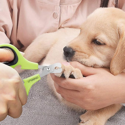 Pet Nail Clippers, Update Version Cat & Kitten Claw Nail Clippers for Trimming, Professional Pet Nail Clippers Best for a Cat, Puppy,Rabbit, Kitten & Small Dog,Sharp & Safe (Green)