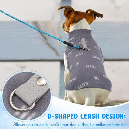 Reginary 10 Pack 2X-Large Dog Sweaters Fleece Pet Dog Clothes with Leash Ring Soft Warm Winter Puppy Plaid Shirt(Stylish)