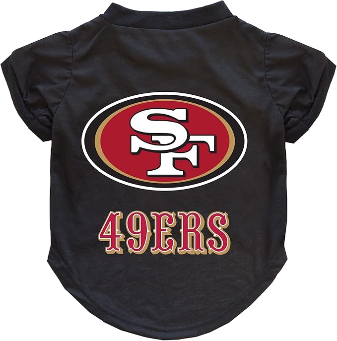 Littlearth NFL San Francisco 49ers Pet T-Shirt, Team Color, X-Small