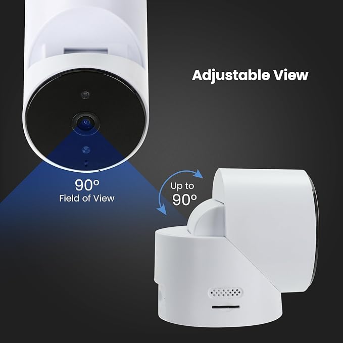 Feit Electric Smart Garage Door Camera, 2-Way Audio, Live Streaming, Human Motion Detection, 24/7 Recording, Infrared Night Vision, Remote Closure & Alerts, Alexa/Google Asst Compatible, CAM/GAR/WiFi