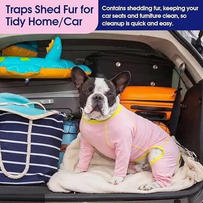 FUAMEY UPF 50+ Dog Sun Protection Full-Body Shirt for Large Dogs, Puppy Cooling Jumpsuit with Quick-Dry Stretchable Fabric, Outdoor Pet Dirt-Resistant Shedding Control Onesie for Summer, Pink, 2XL