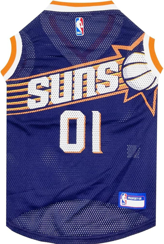 NBA PHOENIX SUNS DOG Jersey, Small - Tank Top Basketball Pet Jersey