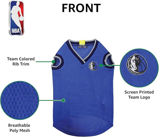 Pets First NBA DALLAS MAVERICKS DOG Jersey, Medium - Tank Top Basketball Pet Jersey