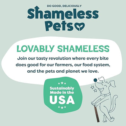 Shameless Pets Dental Chews for Dogs, Mighty Mint Minis, Healthy Treats for Teeth Cleaning & Fresh Breath - Free from Grain, Corn, & Soy for Small Dogs