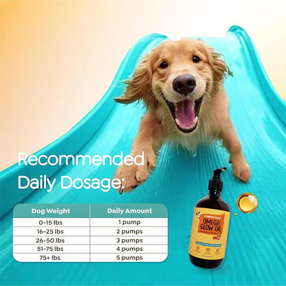Omega-3-6-9 Oil for Dogs, Naturally Flavored & No Fishy Smell - 8.5 fl oz - Alternative to Salmon Based Fish Oil - 52% Omega 3-6-9-18% Lauric Acid - Supports Skin, Coat and Gut Health