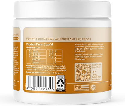 Fera Pets Dog Allergy Chews – Allergy Relief & Itching Skin Relief – Immune & Gut Support with Organic Mushrooms, Postbiotics & Colostrum – Promotes Skin Health – 90 Soft Chews