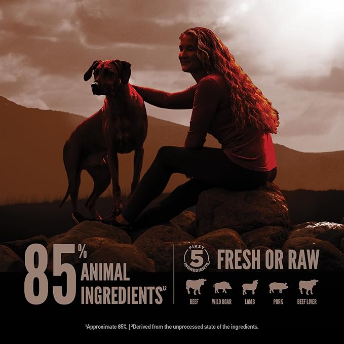 ORIJEN Wild Reserve Dry Dog Food Farm-Raised Beef & Lamb Recipe 12lb Bag