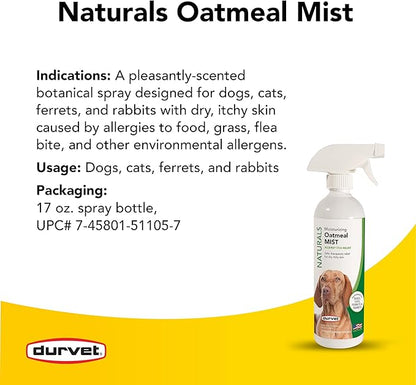 Durvet Naturals Oatmeal Mist, 17-Ounce