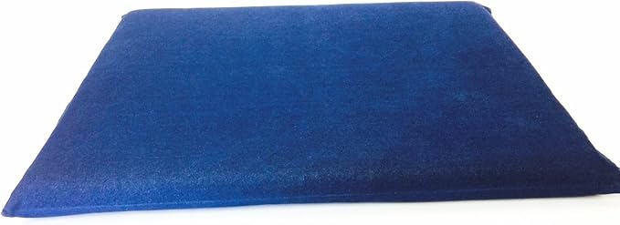 Luxurious Comfort Solid Pad Memory Foam Pet Dog Bed with Inner Waterproof Case and External Cover for Small and Medium Dogs + Free 2nd Cover (Complete Bed - 34"x27"x3", Denim - Blue)