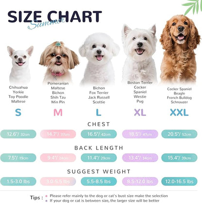 Dog Cooling Vest with D-Ring Dog Tshirt Sun Protection Small Puppy Clothes for Girls Boys Stretchy Shirts for Dogs Lightweight Breathable Shirt French Bulldog Frenchie Dachshund Clothes