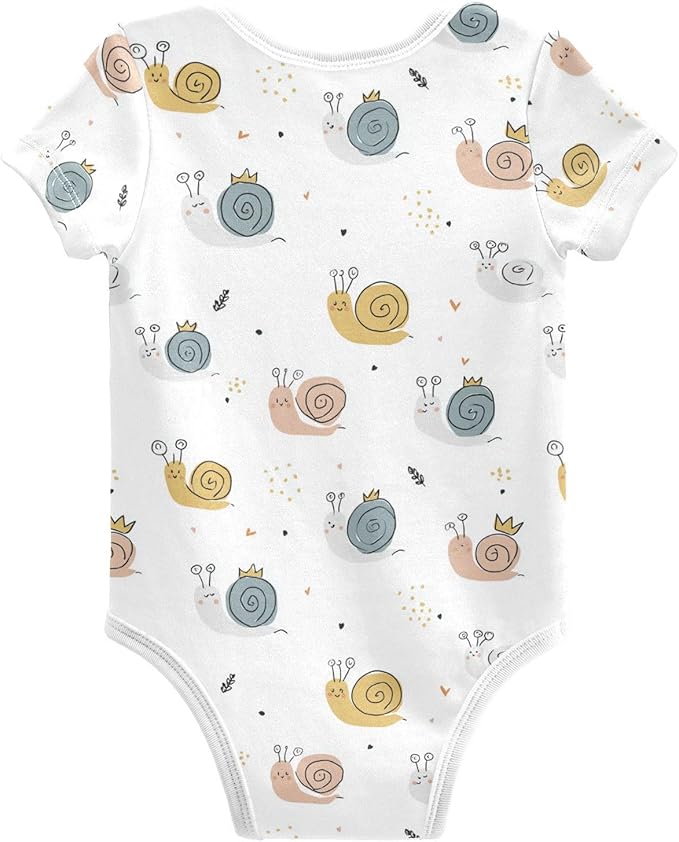 Bright Emotions Raccoons Baby Short Sleeve Bodysuits Romper Unisex Infant Outfit Wrapping Clothes for Boy Girl kids 3M