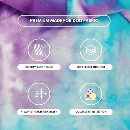 Spark Paws Human Hoodie - Premium Quality, Buttery Soft, Superior Comfort and Fit, Calming Fleece Interior, Suitable for All Styles – 90s Retro Sky Dye, M