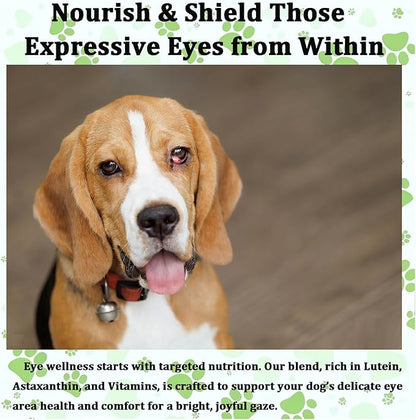 Cherry Eye Treatment for Dogs, Advanced Ocular Formula, Daily Vision Health Powder with Immune Support, Chicken Flavor, 4oz