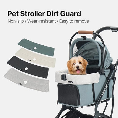 Anti-Dirt Sheet, Edge Cover for Pet Stroller, Double-Sided use, Clip Hole Design, Washable (Grey, for T3/T4/X2/X3)