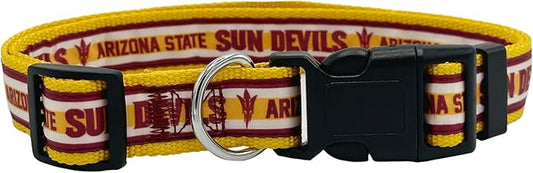 Pets First Collegiate PET Collar OLD VERSION Arizona State Sun Devils Dog Collar, Size Medium. Best Sports Team Collar for Dogs & Cats. A Shiny & Colorful Dog & Cat Collar Licensed by The NCAA