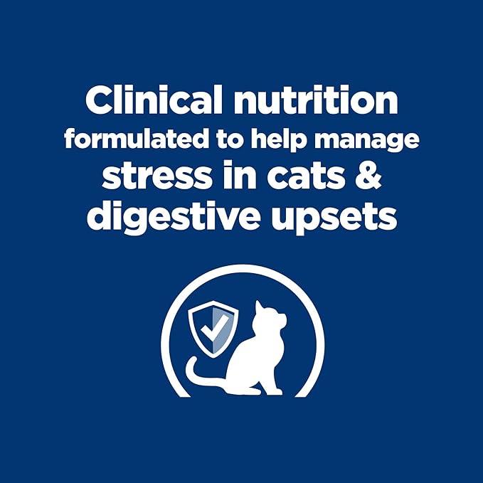 Hill's Prescription Diet Gastrointestinal Biome Stress Digestive/Fiber Care Dry Cat Food, Chicken, 8.5 lb. Bag