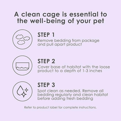Kaytee Clean & Cozy Lavender Bedding for Pet Guinea Pigs, Rabbits, Hamsters, Gerbils, and Chinchillas, 100 Liters