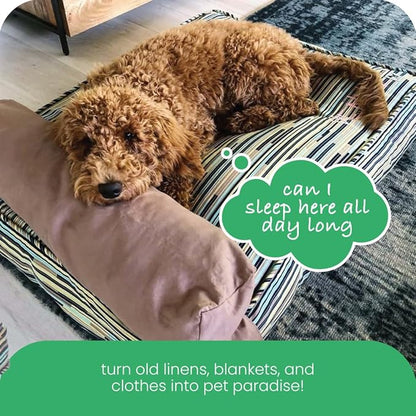 Molly Mutt Medium to Large Dog Bed Cover - I Don't Like Mondays Print - Measures 27”x36”x5’’- 100% Cotton - Durable - Breathable - Sustainable - Machine Washable Dog Bed Cover