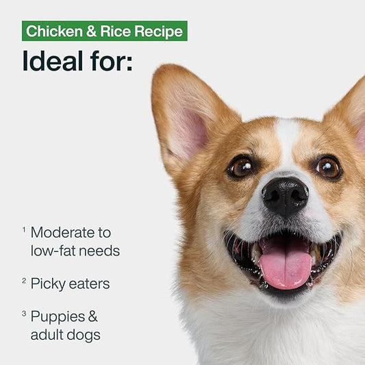 JustFoodForDogs Pantry Fresh Wet Dog Food, Complete Meal or Dog Food Topper, Chicken & White Rice Human Grade Dog Food Recipe - 12.5 oz (Pack of 12)