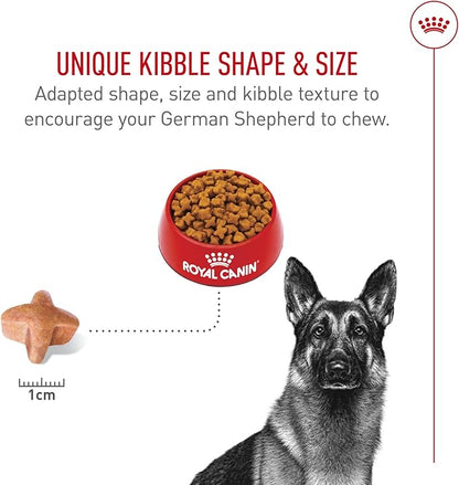 Royal Canin Breed Health Nutrition German Shepherd Adult Dry Dog Food, 30 lb Bag