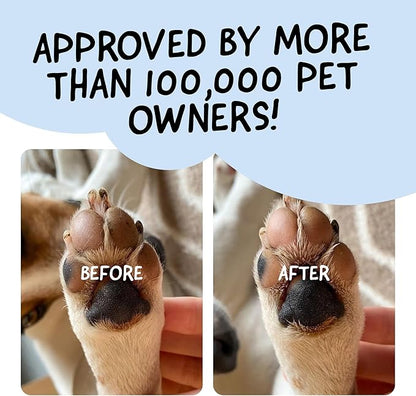 Belly Snout & Paw Cream for Dogs (1.7 oz) - 100% Natural Lick Safe Moisturizer, Soother & Protector for Cracked Paws, Snow & Salt - Fragrance Free - Elbows, Paws & Snout Soother for Dogs