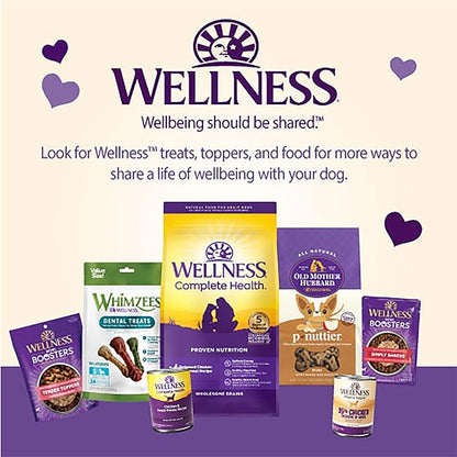 Wellness WellBars Dog Treats, Natural, Training Treat, Grain Free, Crunchy Yogurt, Apples & Banana (45 Ounce Bag)