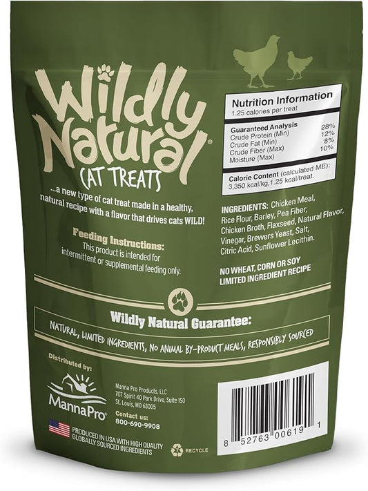 Wildly Natural Cat Treats, Chicken Flavor, 2.5 oz