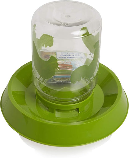 Lixit Feeder or Waterer for Chickens and Other Wildlife (64oz)