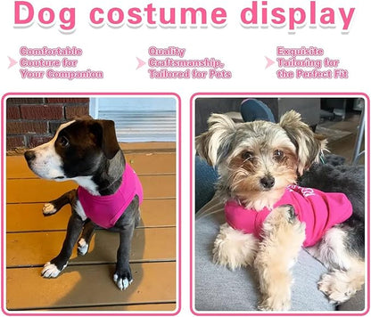 Pink Cotton Dog Shirt with 'Little Miss Sweetheart' Print, Soft & Breathable Pet Apparel for Small to Large Dogs, All-Season Sleeveless Vest, Cute and Comfortable Dog Outfit.Pink Lollipop L