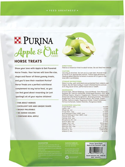 Purina | Apple and Oat Flavored Horse Treats | 3.5 Pound (3.5 lb) Bag