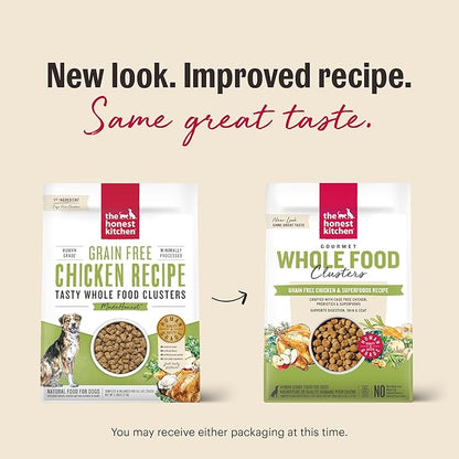 The Honest Kitchen Whole Food Clusters Grain Free Chicken Dry Dog Food, 5 lb Bag