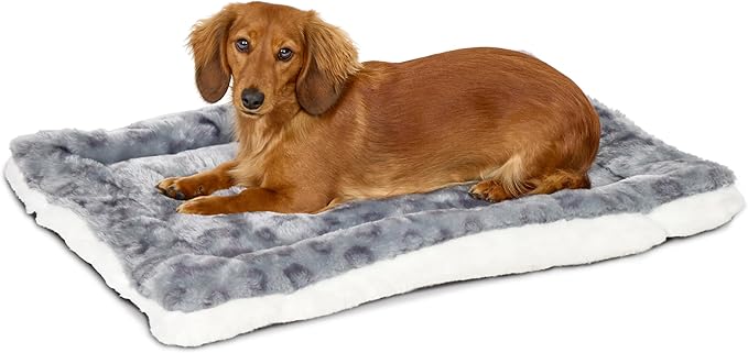 MidWest Homes for Pets Reversible Pet Bed; Machine Washable; Great for Medium Dog Breeds; Spotted Gray; 30"; 40230-FVGYS