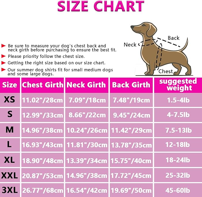 2 Pack Dog Clothes for Small Dogs Summer Dog Shirt Vest Girl Boy Lightweight Puppy T-Shirts Blank Soft and Cool Pet Clothing Sleeveless Medium Large Dog Outfit (Pink+D-Pink, XX-Large)