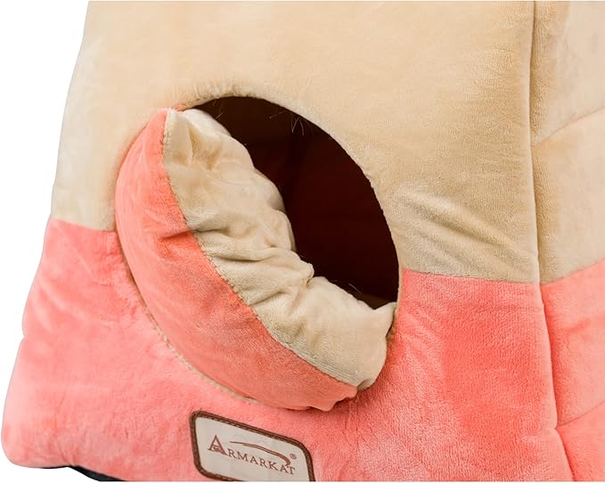 Armarkat Cat Bed, C07CCS/MH, Orange and Beige