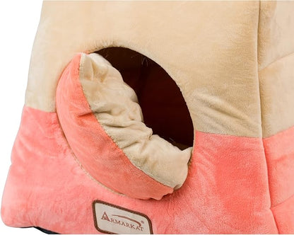 Armarkat Cat Bed, C07CCS/MH, Orange and Beige
