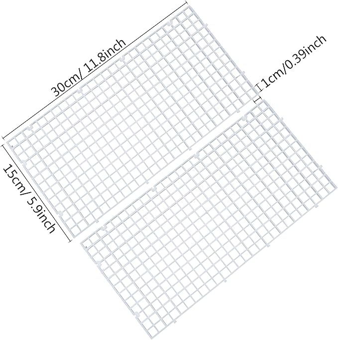 Aquarium Fish Tank Bottom Isolation, Grid Divider Tray Egg 4 Pcs (S 4pcs)