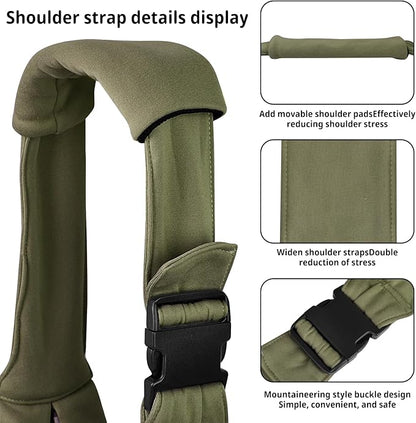 CUBY Dog and Cat Sling Carrier - Hands Free Adjustable Small Pet Sling - Soft Pouch and Tote Design - Suitable for Puppy, Small Dogs Cats Outdoor