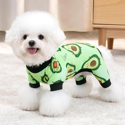 XPUDAC Dog Pajamas for Small Medium Dogs Girl Boy Cute Comfy Puppy Pjs Doggie Clothes Cat Pet Jammies Outfit, 213-2XL