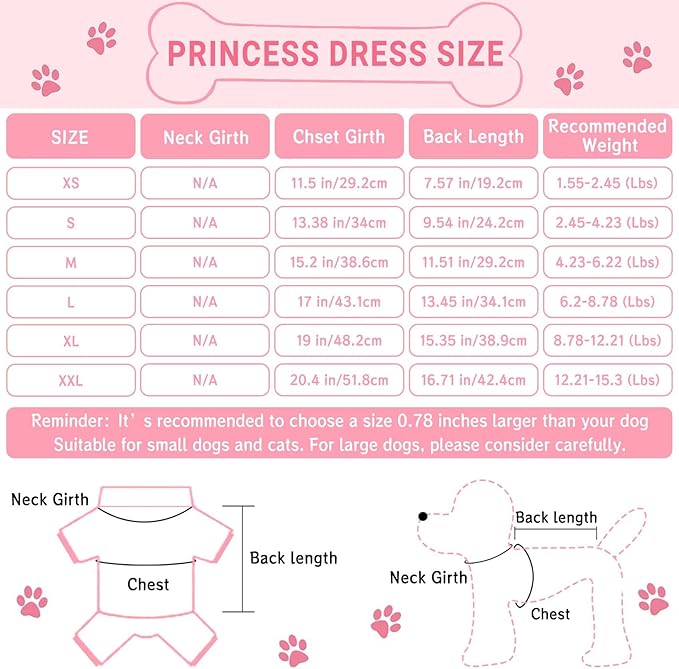 Dog Dresses, Fashion Pet Dog Clothes, Striped Mesh Puppy Dogs Princess Dresses (Pink, X-Small)