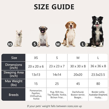 MIXJOY Orthopedic Dog Bed Comfortable Donut Cuddler Round Pet Beds Ultra Soft Washable Dog and Cat Cushion Bed (20''/23''/30'') (30'', Grey)