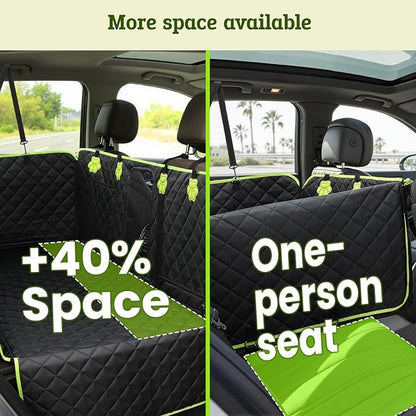 2-in-1 Dog Car Seat Cover for Back Seat, Transform to Passenger Mode - Dog Car Seat, Waterproof, Scratch-resistant, Support to 330lbs, for Outdoor Activities, Travel, to the Vet, for Cars/SUV/Truck
