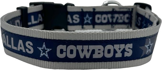 Pets First NFL Dallas Cowboys Licensed PET COLLAR, Extra Large - Heavy-Duty, Strong, and Durable Dog Collar. Available in 31 Football Teams and 4 Sizes