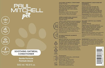 Paul Mitchell Pet Soothing Oatmeal Conditioner, Gentle Formula, 16.9 fl oz