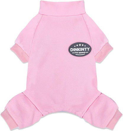 Puppy Sweater Dog Sweater for Small Dogs Girl Boy Winter Warm Soft Dog Pajamas Stretchy Jumpsuit Doggie Pet Clothes Outfits XXS~L (Pink, XX-Small)
