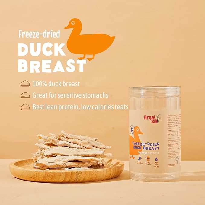 Arya Sit! - Freeze-Dried Single Ingredient Dog Treats (Duck Breast)