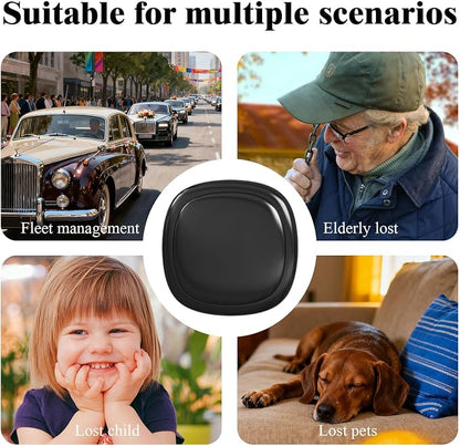 GPS Tracker for Vehicles,Mini Hidden Magnetic Car GPS Tracking,Full Global Coverage Location GPS Tracker for Cars,Assets,Pets,Kids,Elderly. No Subscription Required,No Monthly Fee,No SIM Card Required
