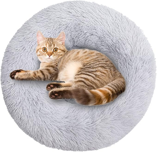 Lumeiy Calming Dog Bed Cat Bed-Machine WashableHigh Bolster, Multiple Sizes S-XXL